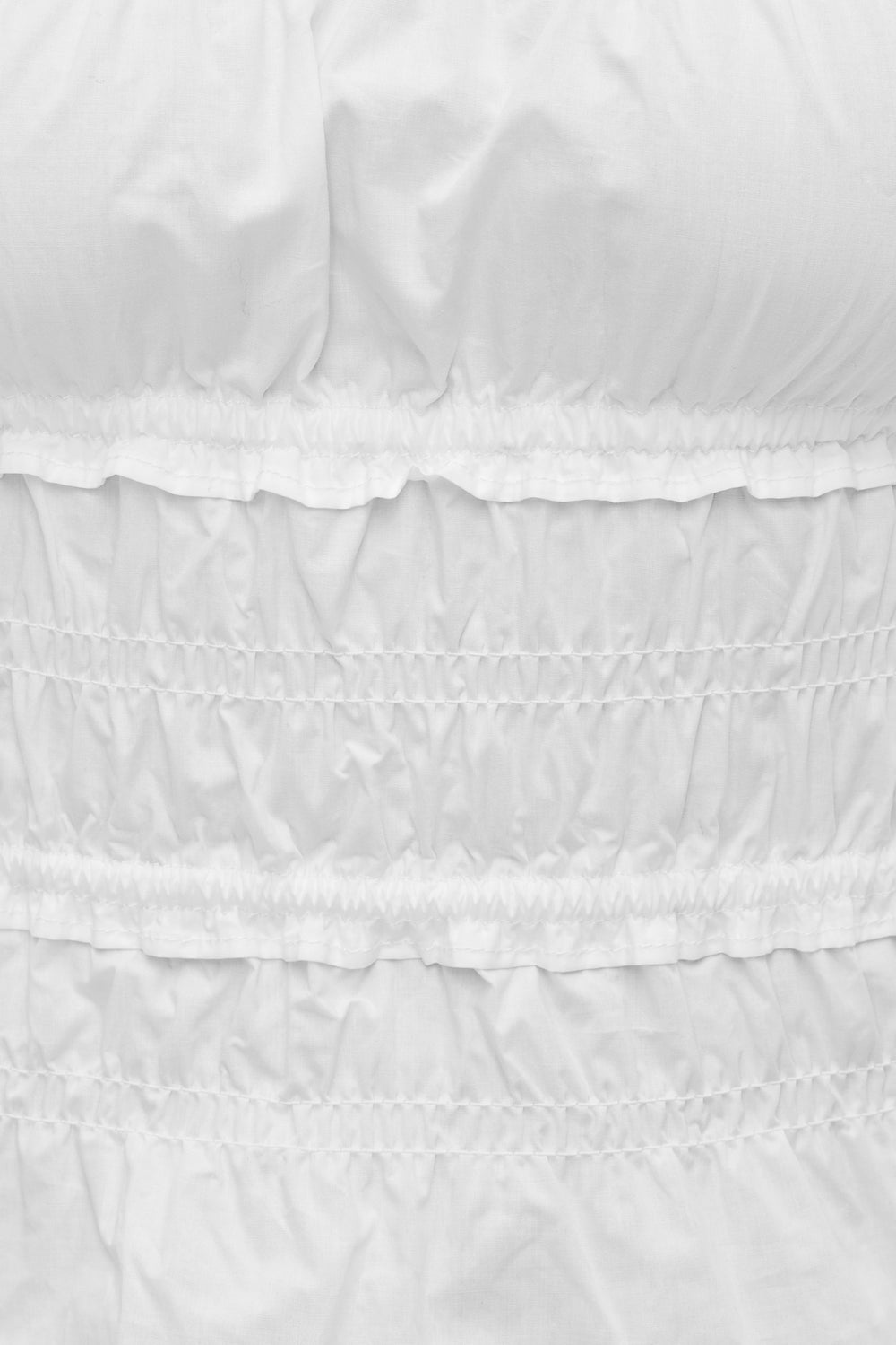 Dynamite Discount | Smocked Poplin Cami Top White