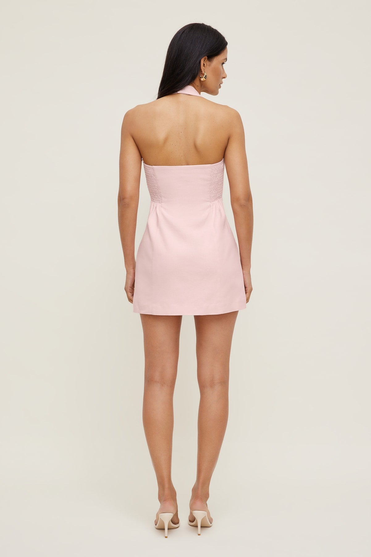 Dynamite Website Shop | Alaya Linen Mini Dress Pink