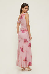 Dynamite Online | Kristina Mesh Maxi Dress Pink