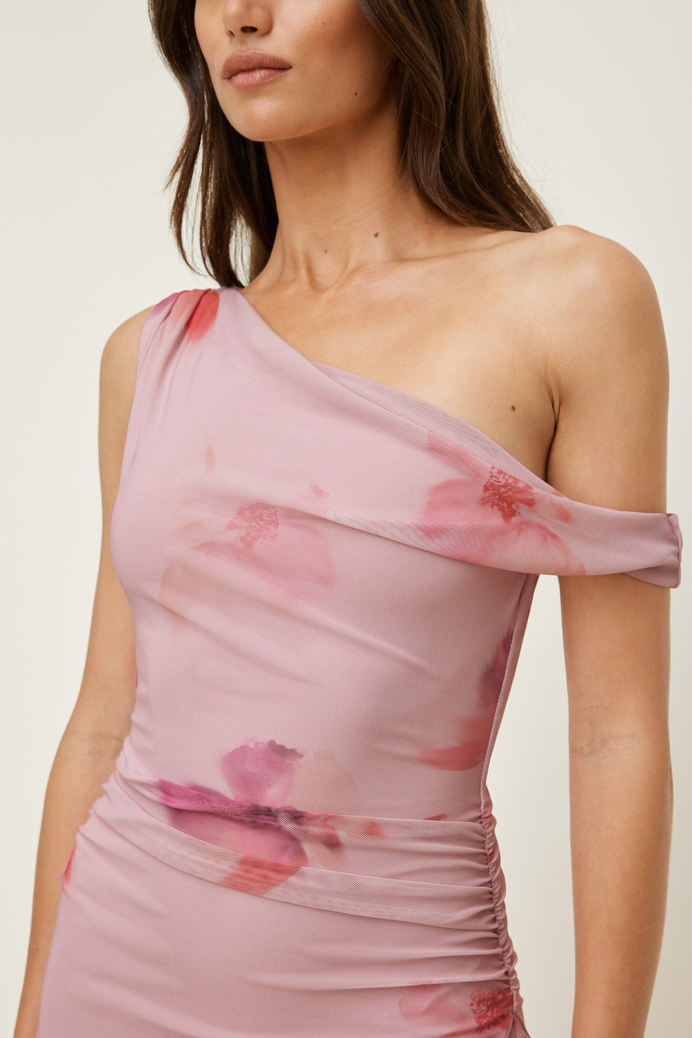 Dynamite Online | Kristina Mesh Maxi Dress Pink