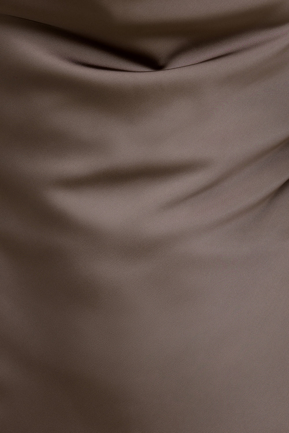Dynamite Outlet | Camila Satin Romper Mini Dress Brown