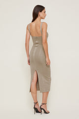 Dynamite On Sale | Bandage Midi Dress Beige