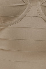 Dynamite On Sale | Bandage Midi Dress Beige