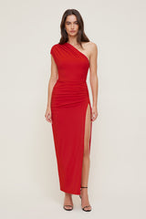 Dynamite Online | Sculpt Slit Maxi Dress Red