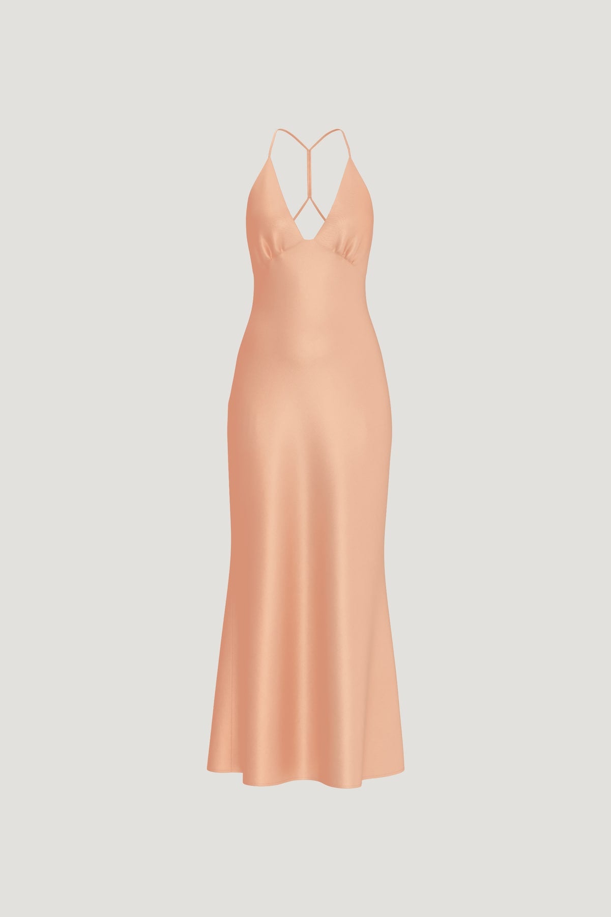 Dynamite US | Livia Satin Midi Dress Orange