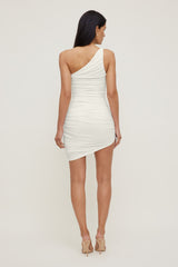 Dynamite Website Shop | Sculpt Ruched Mini Dress White