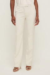 Dynamite Online | High Rise Slim Straight Leg Pants Beige