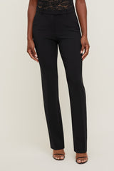 Dynamite Discount | High Rise Slim Straight Leg Pants Black