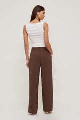 Dynamite Website Shop | Alex Airflow Wide Leg Pants Brown