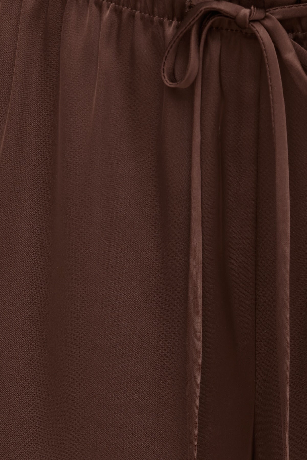 Dynamite US | Leo Satin Wide Leg Pants Brown