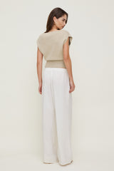 Dynamite Outlet | Priya Wide Leg Pants White
