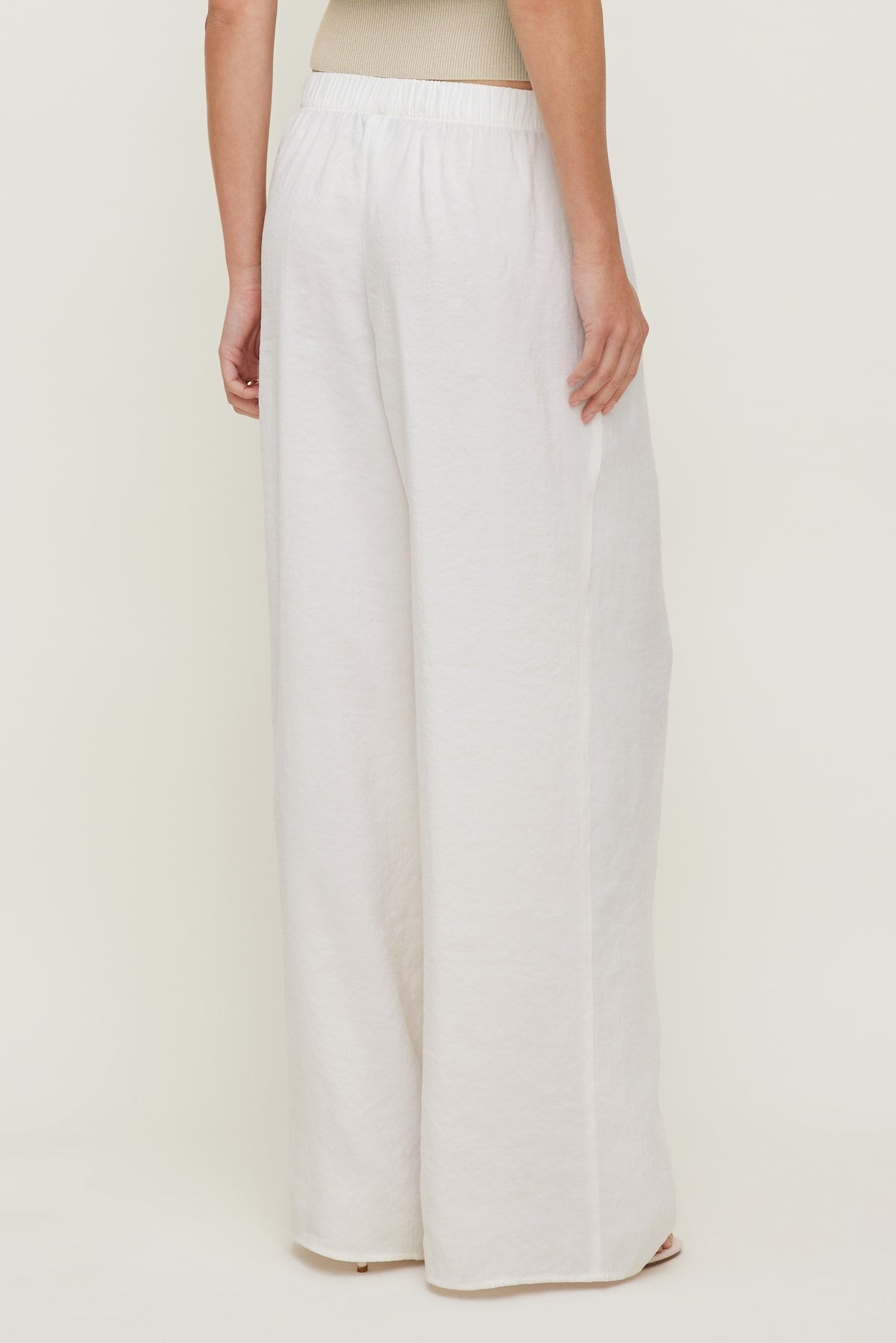 Dynamite Outlet | Priya Wide Leg Pants White