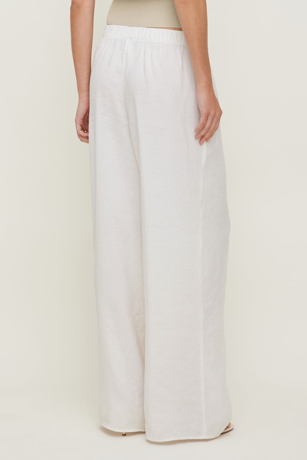 Dynamite Outlet | Priya Wide Leg Pants White