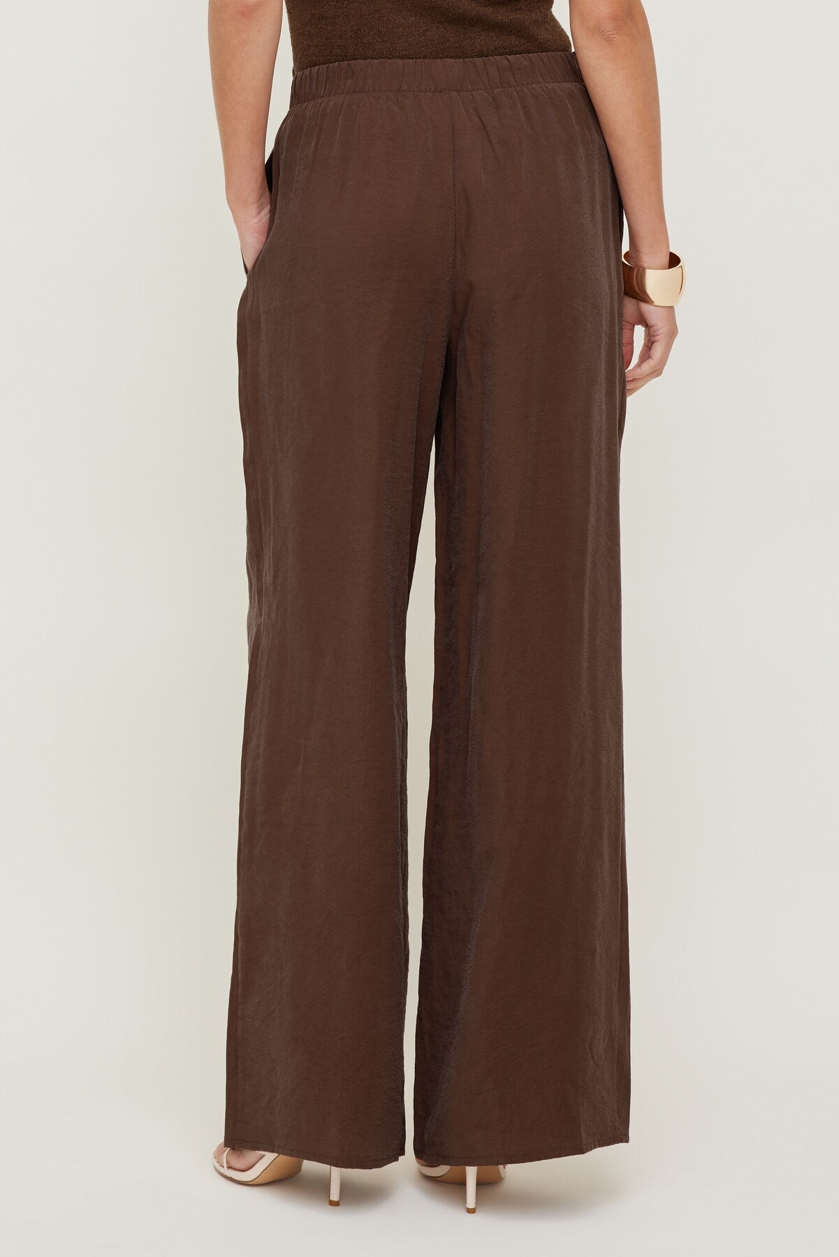 Dynamite Store | Priya Wide Leg Pants Brown