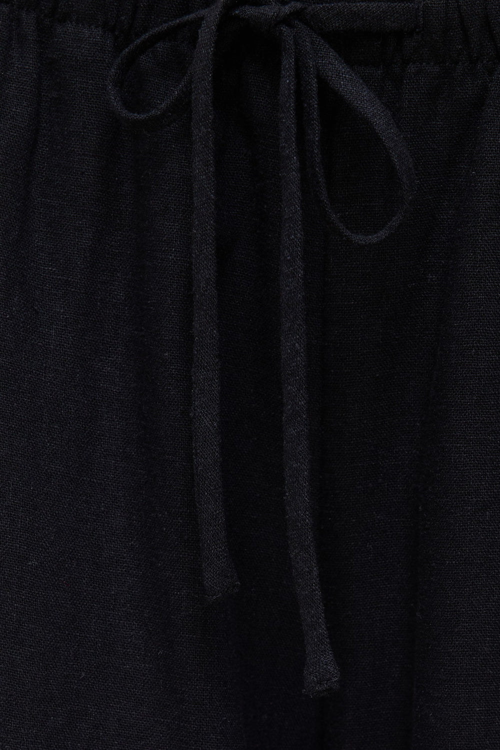 Dynamite Website Shop | Leo Linen Wide Leg Pants Black
