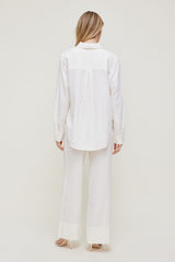 Dynamite Outlets | Leo Linen Wide Leg Pants White