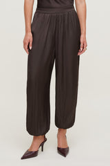 Dynamite Discount | Satin Balloon Pants Brown