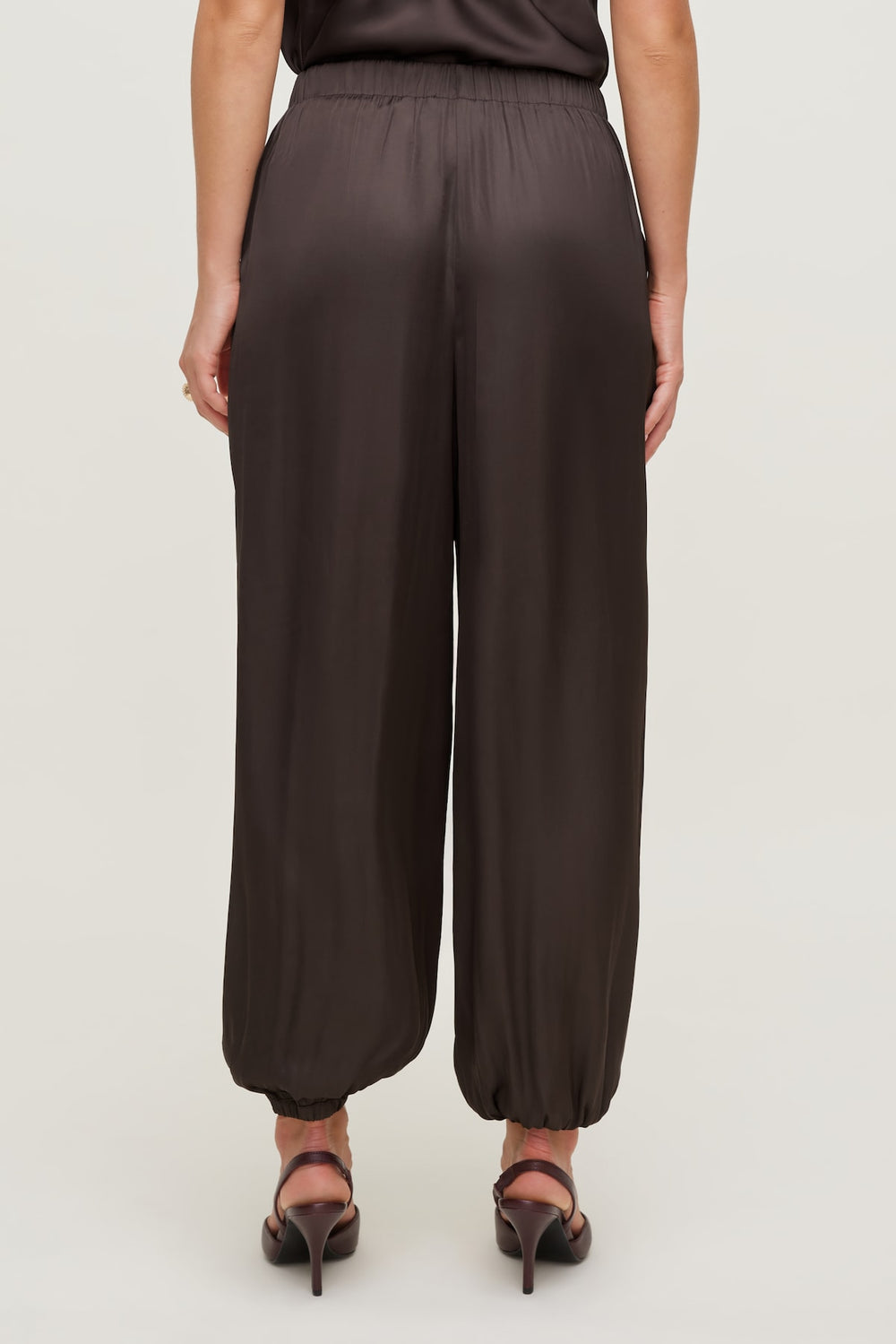 Dynamite Discount | Satin Balloon Pants Brown