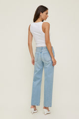 Dynamite Outlet | Low Rise Relaxed Straight Leg Jeans Blue