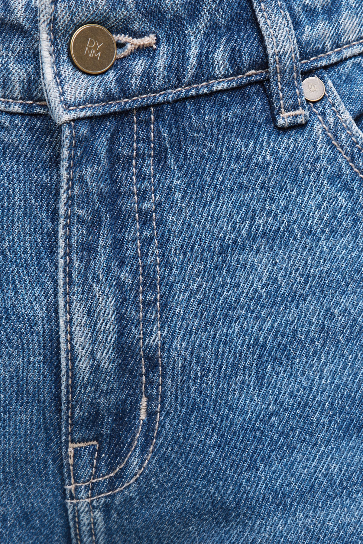 Dynamite Store | Mika Mid Rise Relaxed Straight Leg Jeans Blue