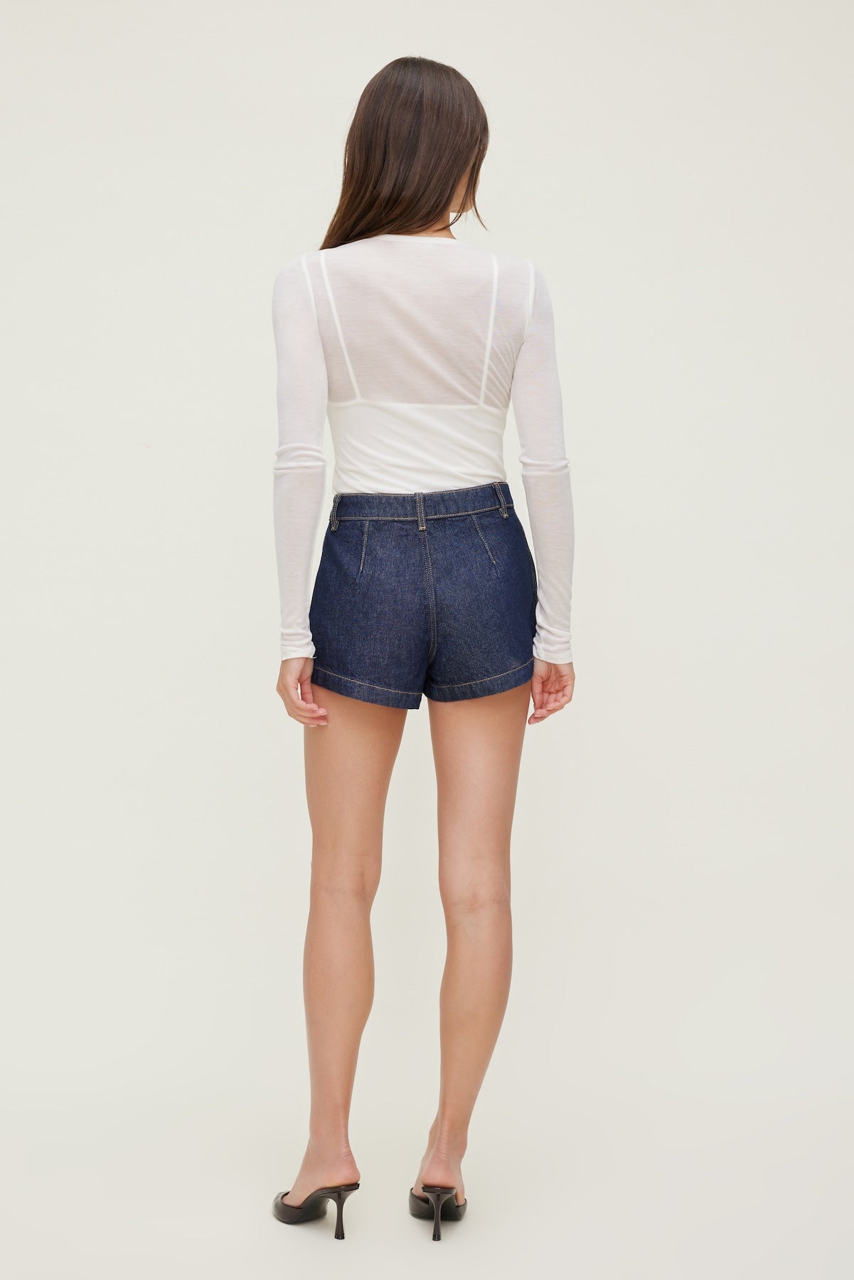 Dynamite Outlets | Eliana High Rise Jean Shorts Blue