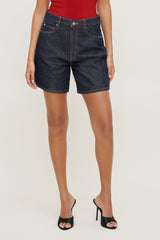 Dynamite US | Harper High Rise Jean Shorts Blue