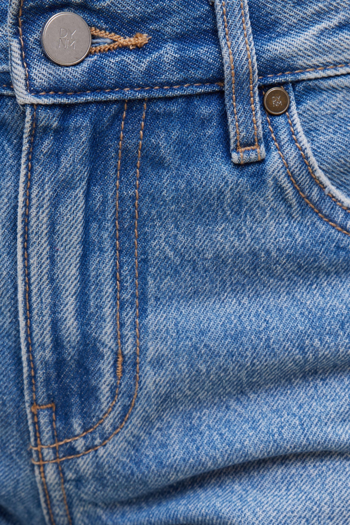 Dynamite Discount | James Relaxed Mid Rise Jean Shorts Blue