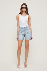 Dynamite Outlet | Harper High Rise Jean Shorts Blue