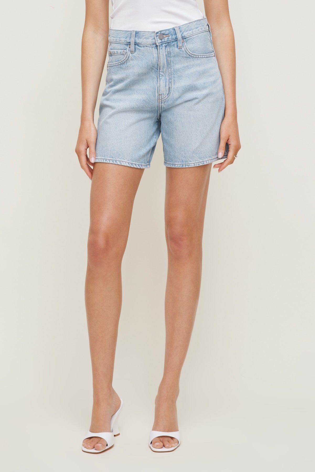 Dynamite Outlet | Harper High Rise Jean Shorts Blue