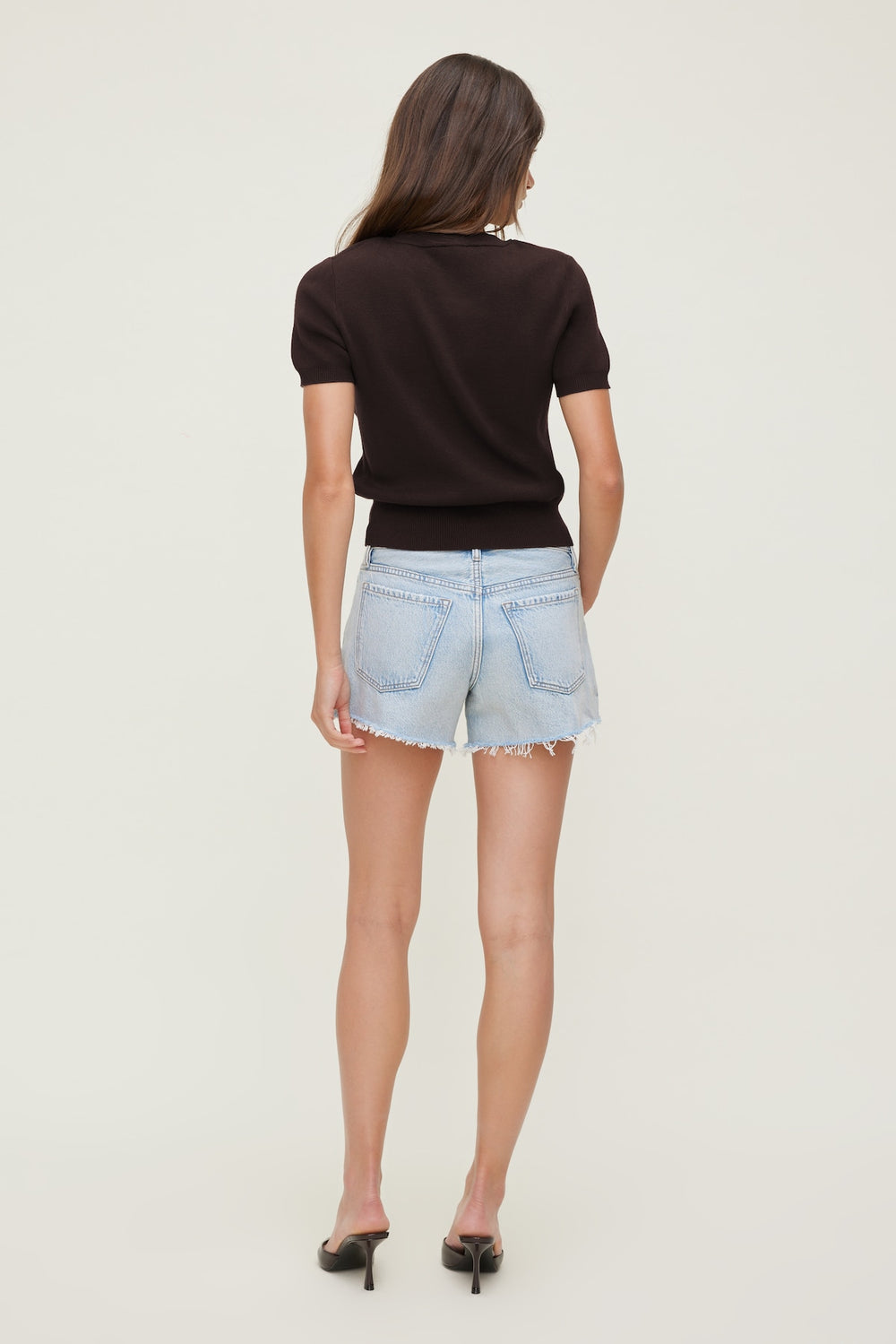Dynamite Discount | James Relaxed Mid Rise Jean Shorts Blue