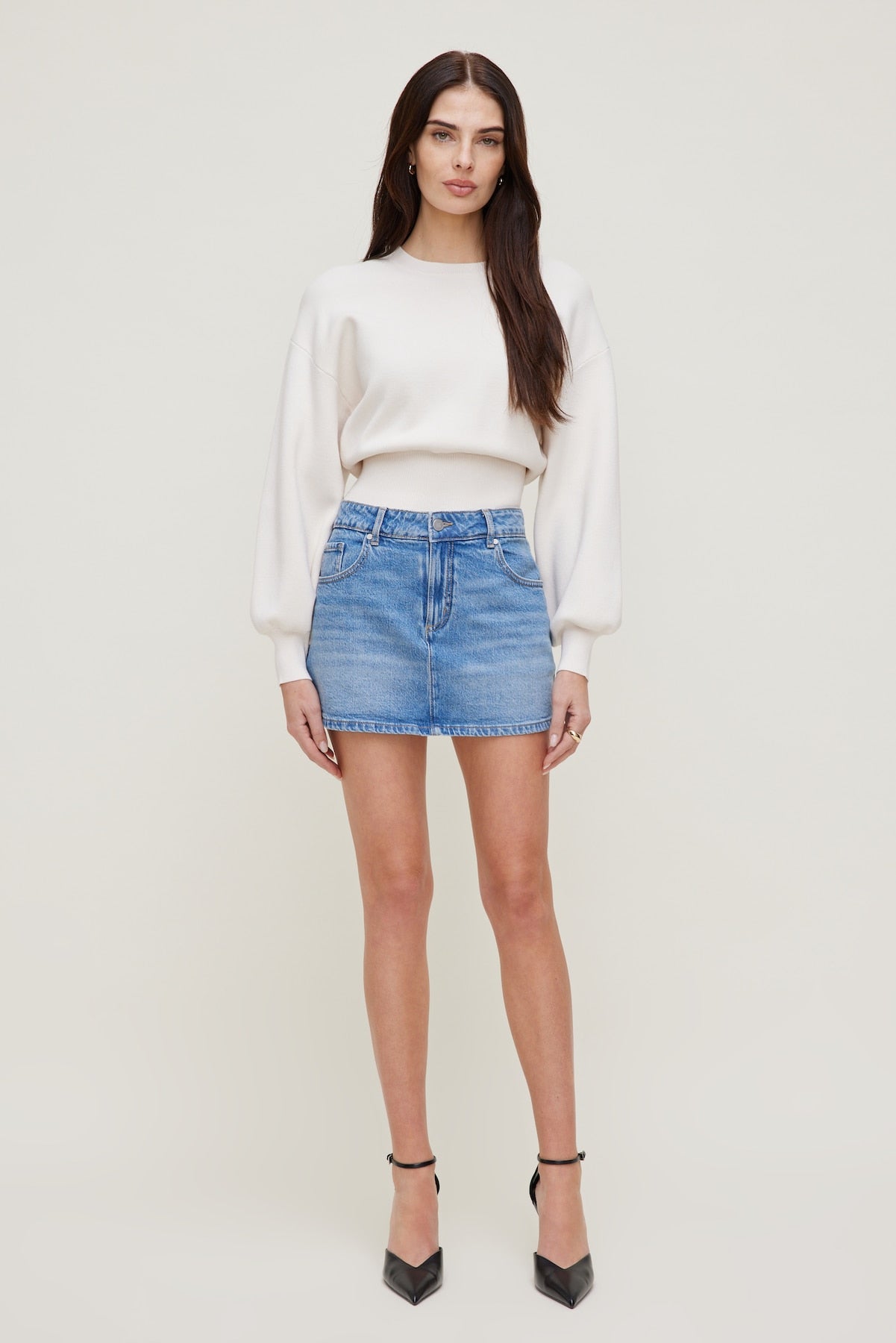 Dynamite Outlet | Gia Mini Denim Skort Blue