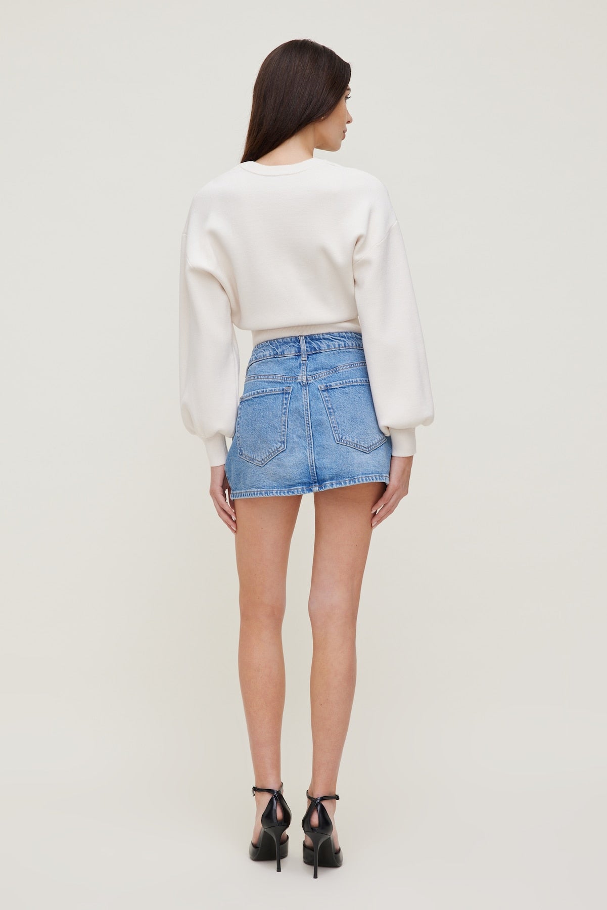 Dynamite Outlet | Gia Mini Denim Skort Blue