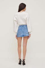 Dynamite Outlet | Gia Mini Denim Skort Blue