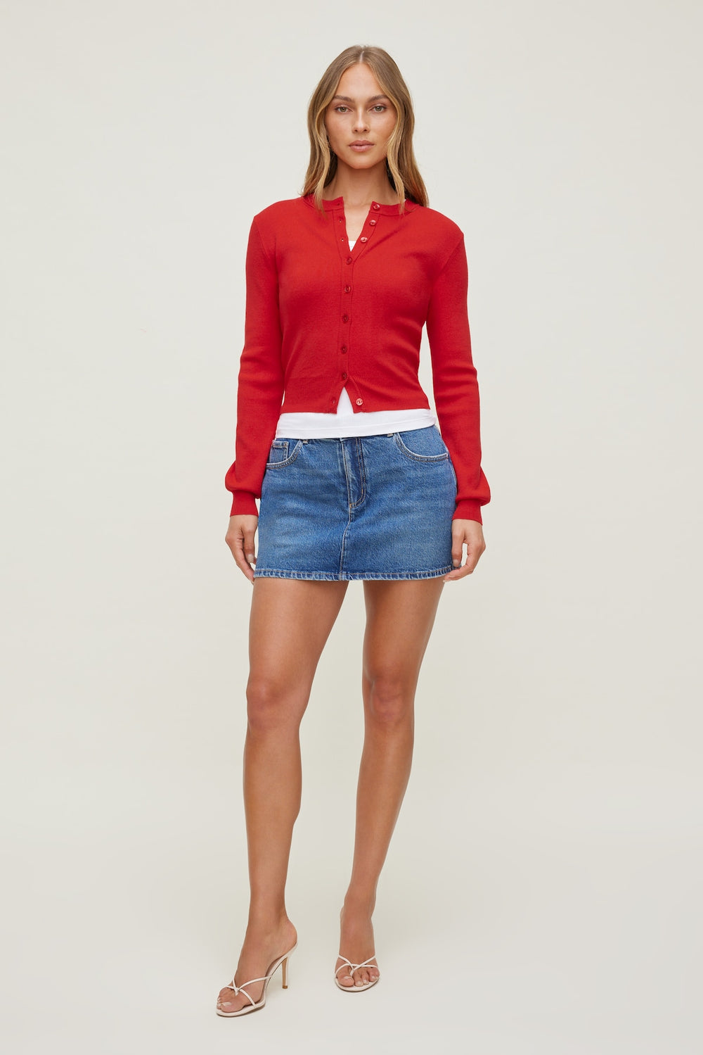Dynamite Outlets | Gia Mini Denim Skort Blue
