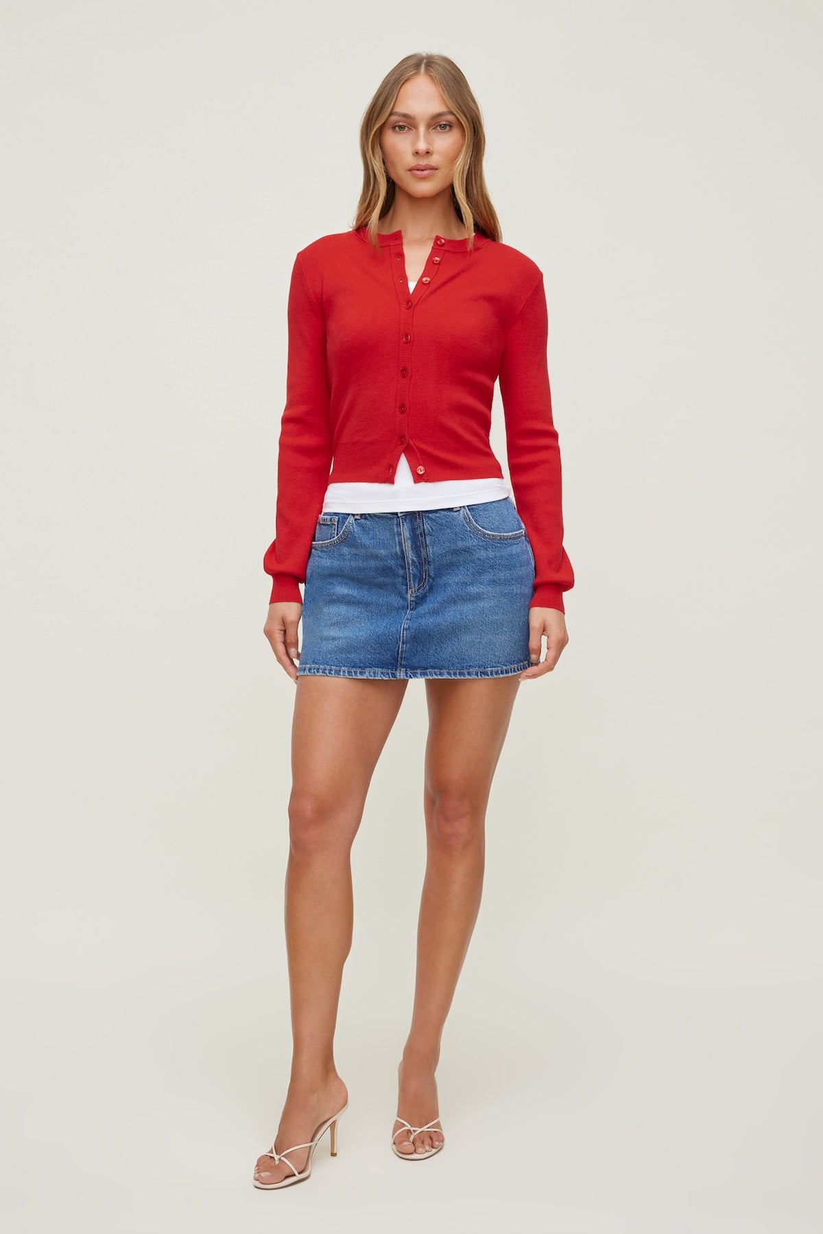 Dynamite Outlets | Gia Mini Denim Skort Blue