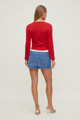 Dynamite Outlets | Gia Mini Denim Skort Blue