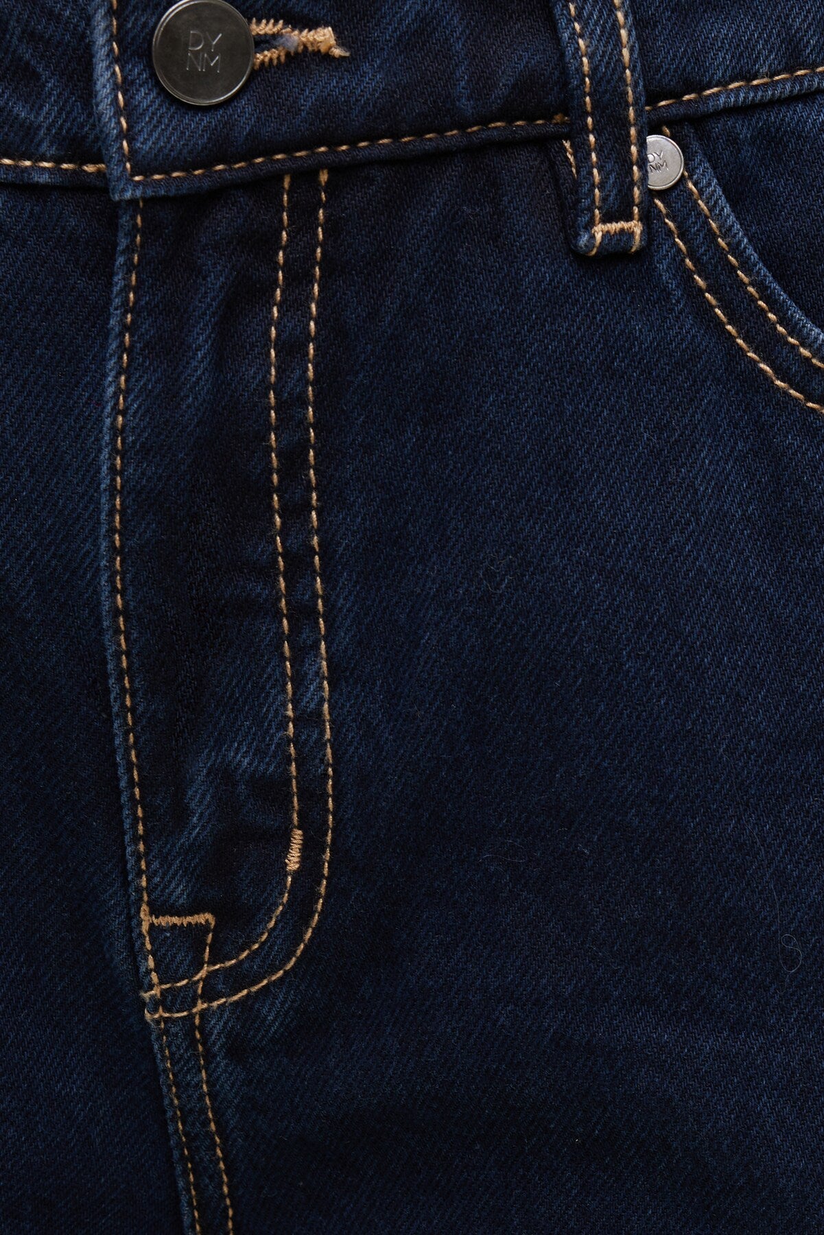 Dynamite US | Mika Mid Rise Relaxed Straight Leg Jeans Blue