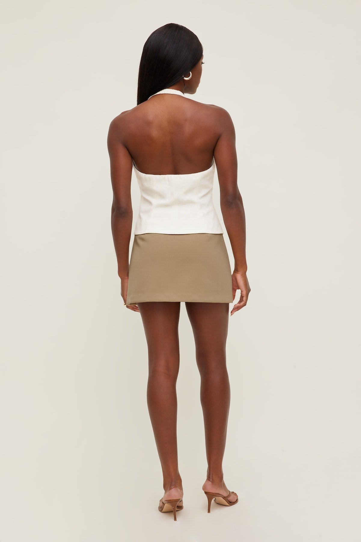 Dynamite Discount | Stacie Mini Skort Beige