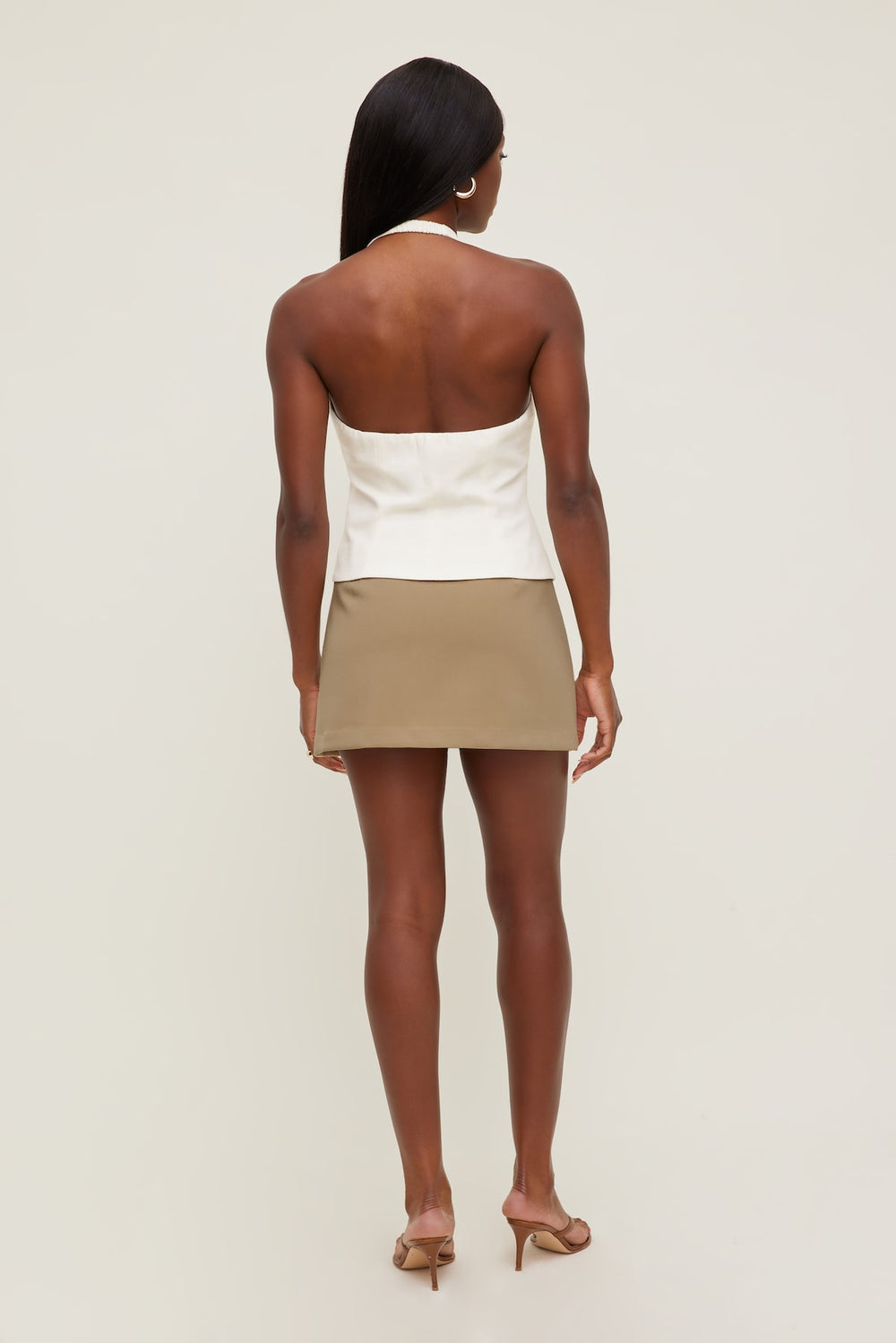 Dynamite Discount | Stacie Mini Skort Beige