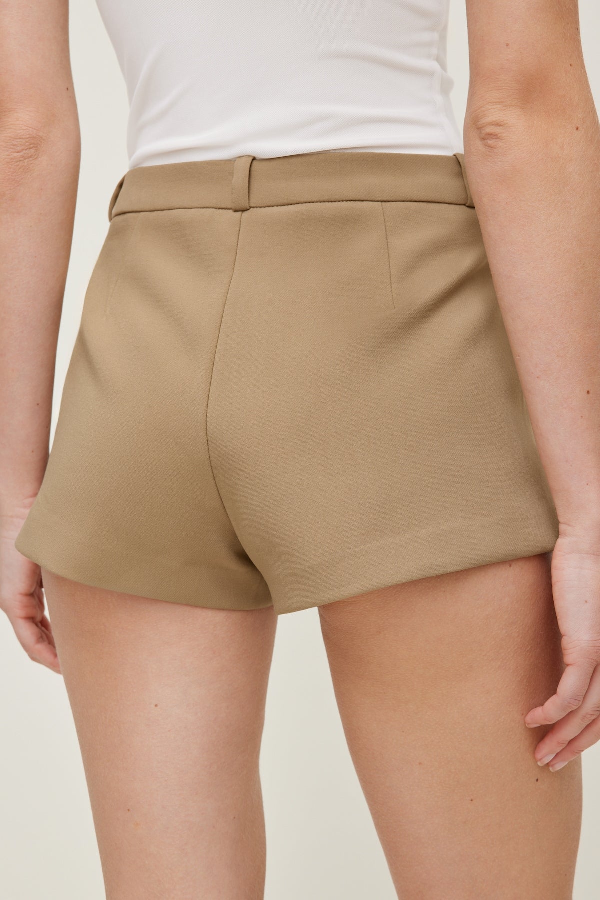 Dynamite Online | Clean Mini Shorts Beige