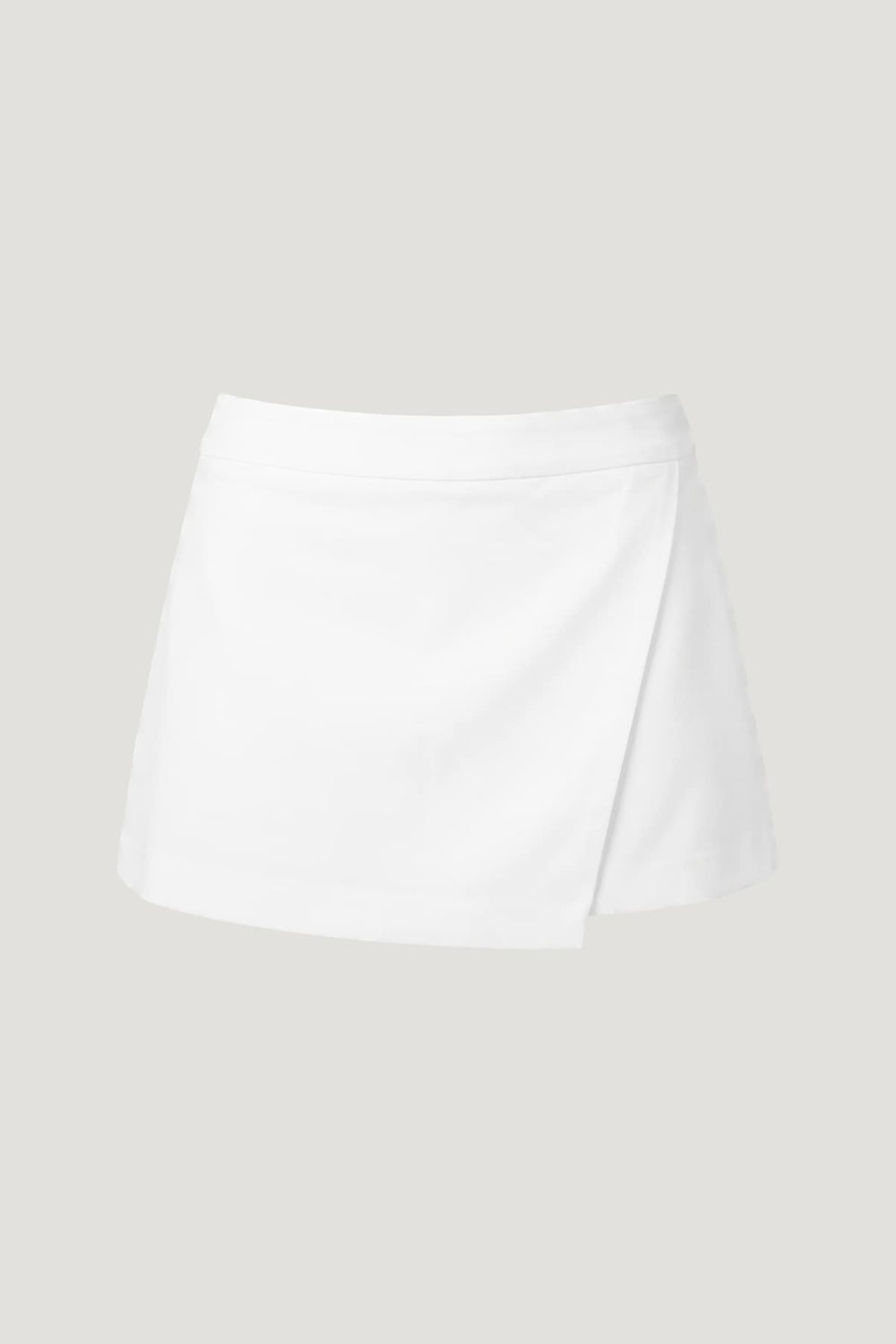 Dynamite Discount | Penny Asymmetric Mini Skort White