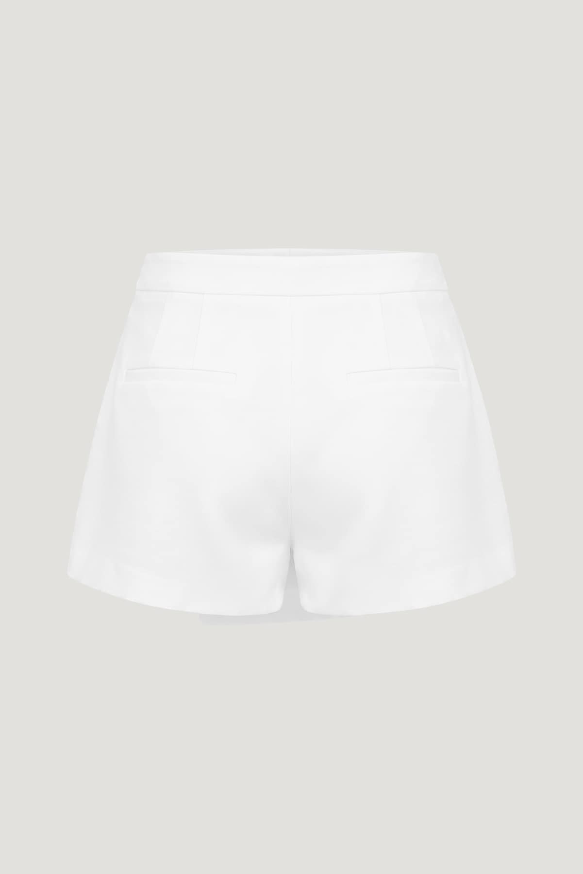 Dynamite Discount | Penny Asymmetric Mini Skort White