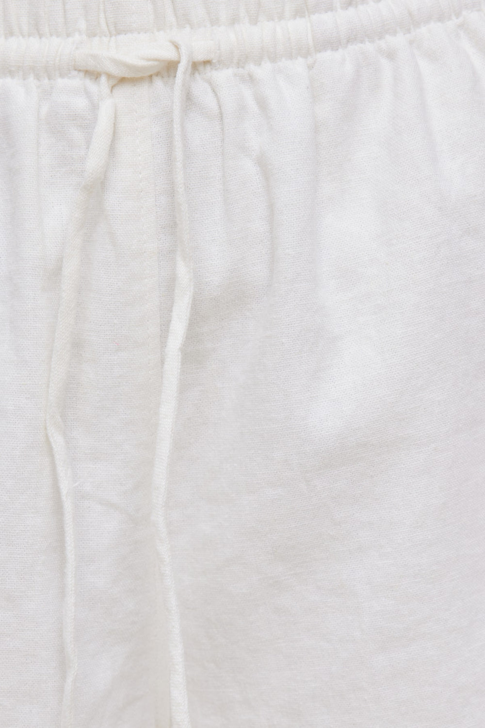 Dynamite Outlet | Linen High Rise Shorts White