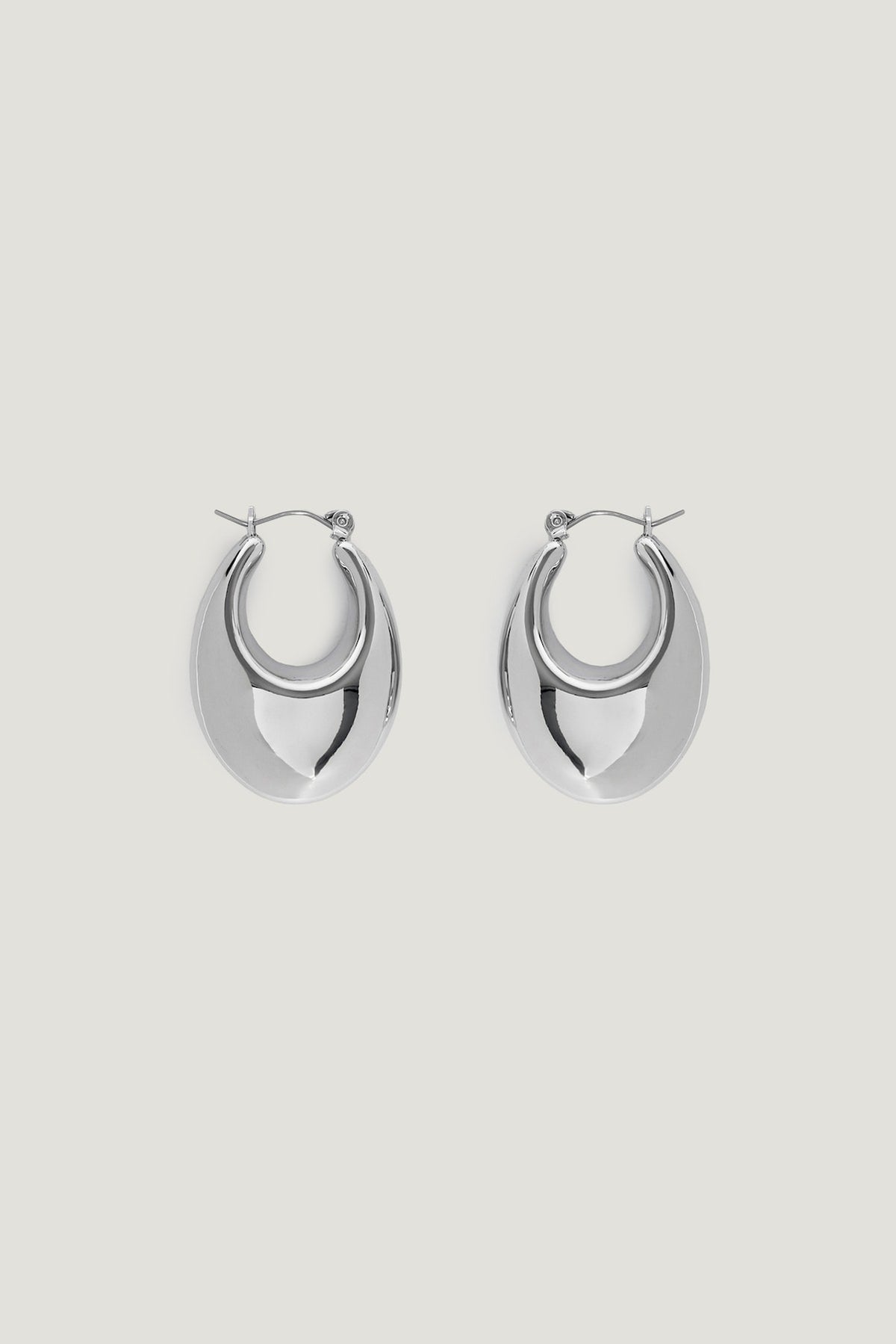Dynamite US | Elongated Chunky Drop Earrings Gray