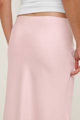 Dynamite Online | Delila Satin Midi Skirt Pink