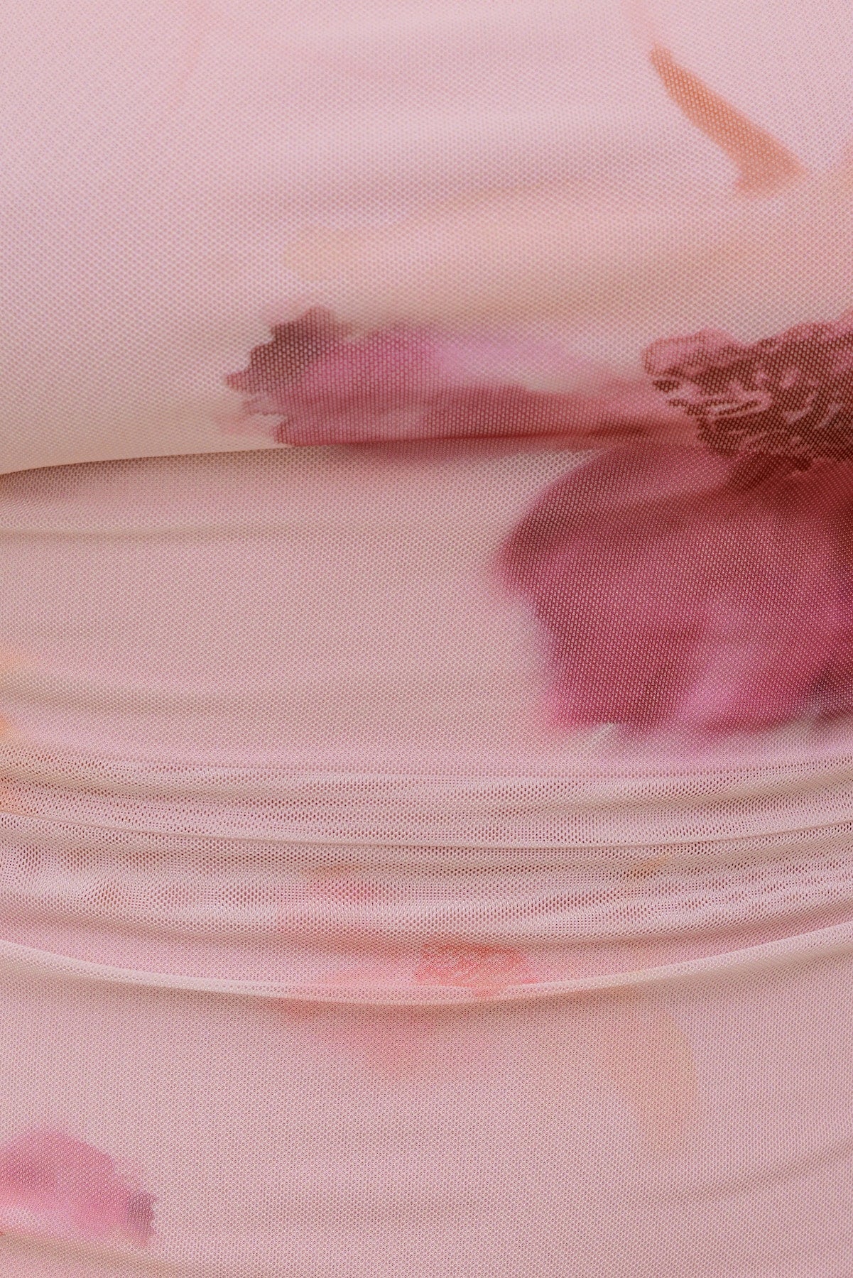 Dynamite Outlets | Draped Mesh Halter Top Pink