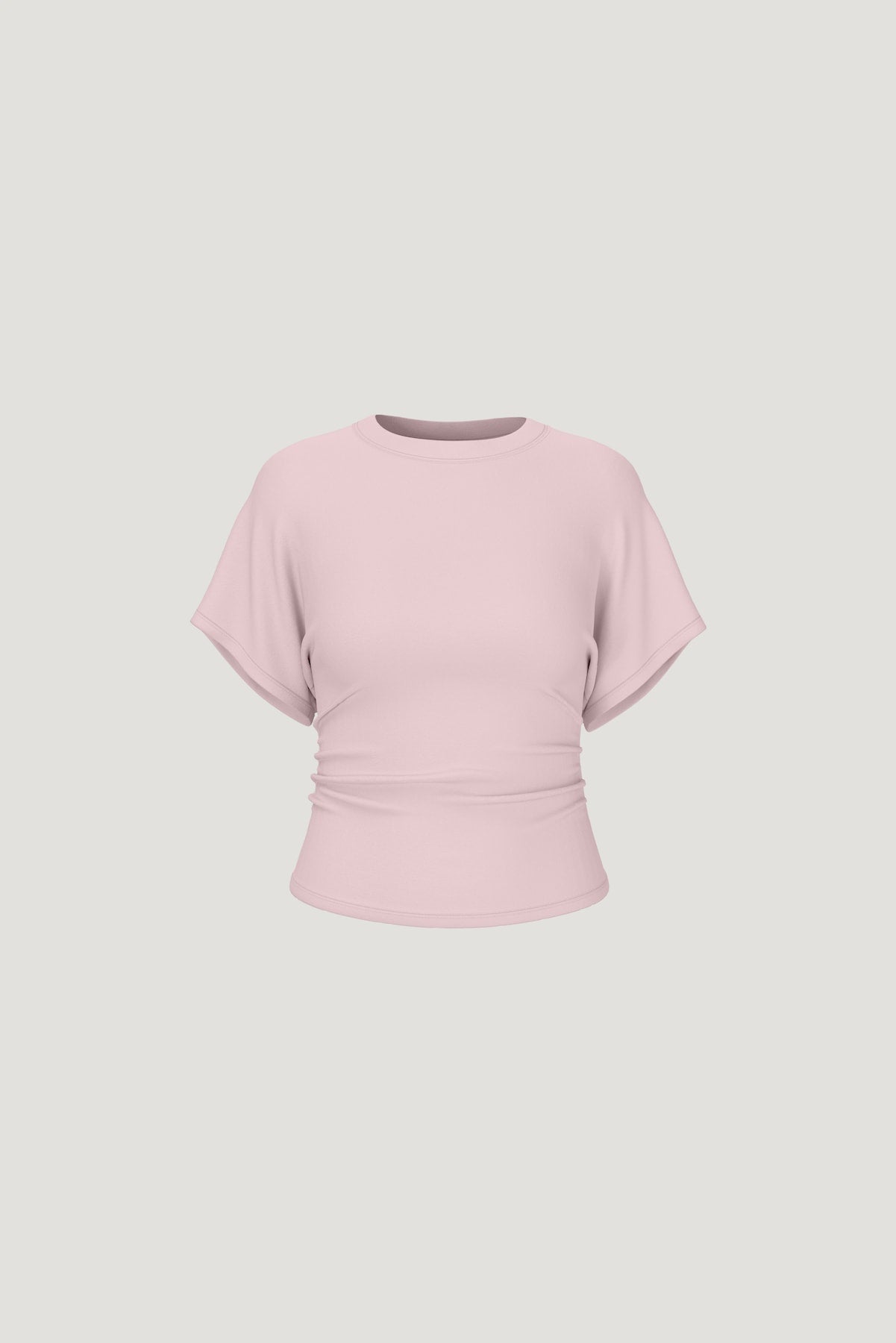 Dynamite Outlet | Andrea Shirred Jersey T Shirt Pink