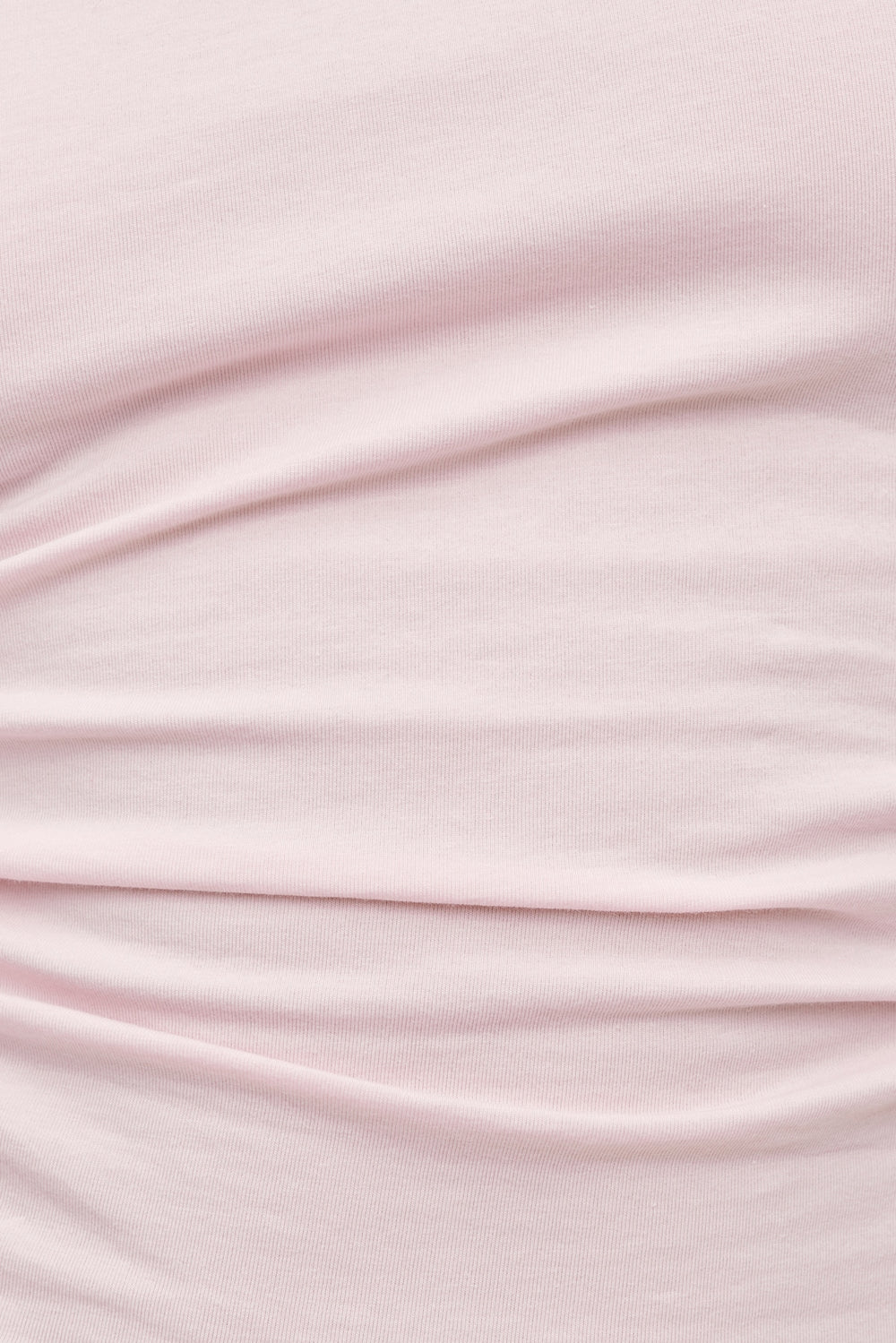 Dynamite Outlet | Andrea Shirred Jersey T Shirt Pink