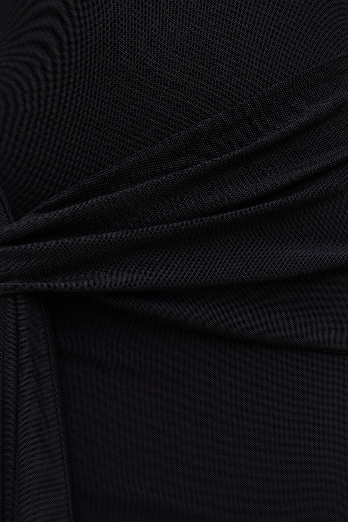 Dynamite Outlets | Scarlet Draped Mesh Maxi Dress Black