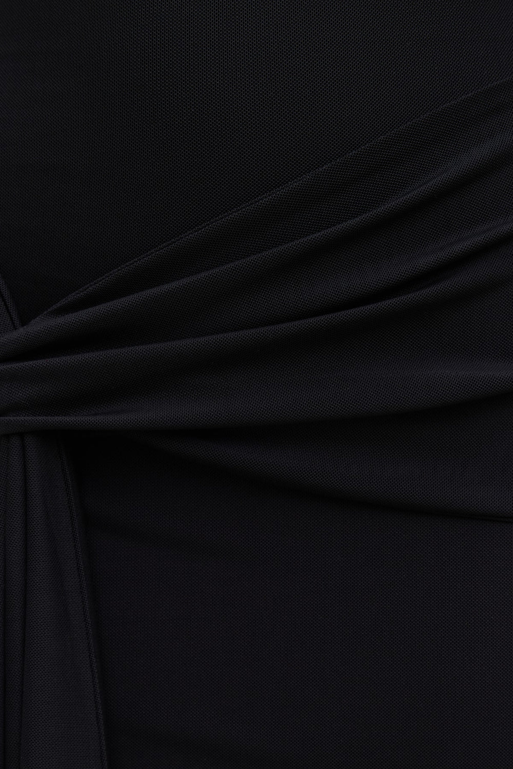 Dynamite Outlets | Scarlet Draped Mesh Maxi Dress Black